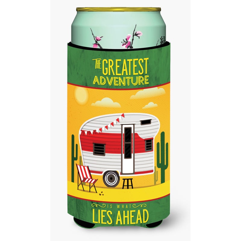 Caroline's Treasures ""Caroline's Treasures Greatest Adventure Retro Camper Desert Tall Boy Beverage Insulator Hugger  Multicolor"" 