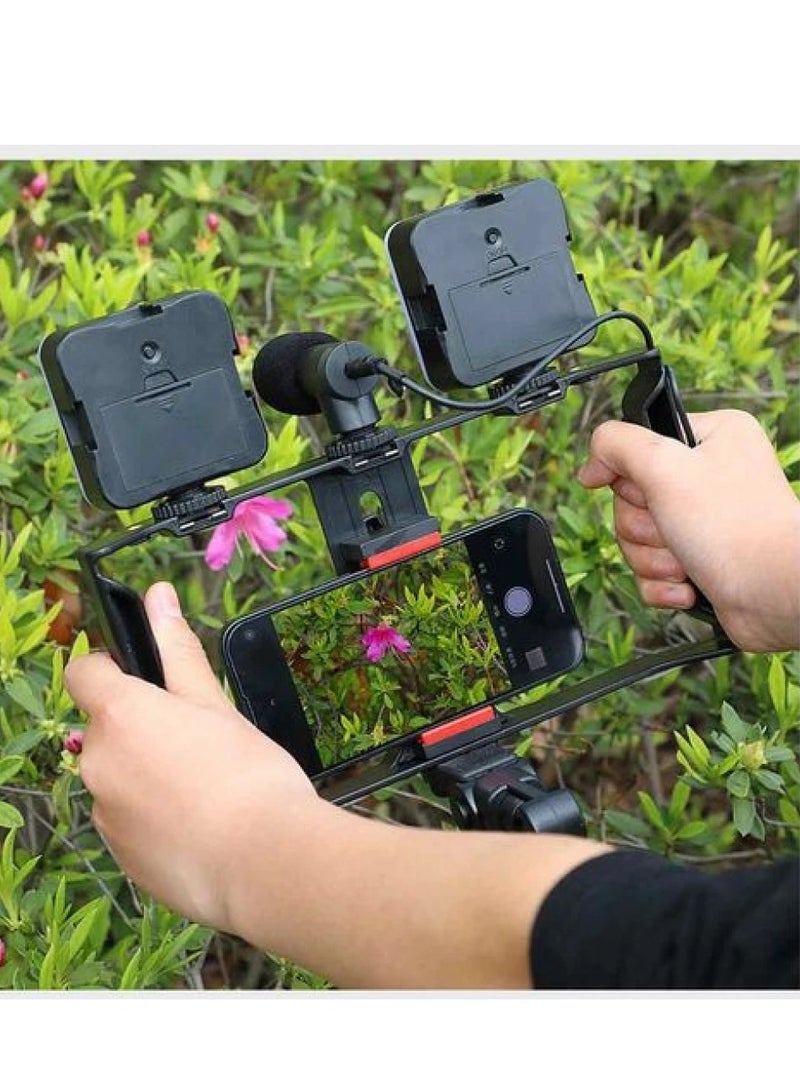 Plokama PK 778 Professional Mobile Video Recording Kit with Microphone & LED Light - Image 2