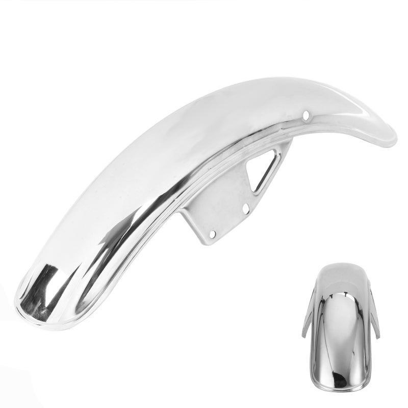 Motorcycle Front Mudguard: Stainless Steel Material, Easy Install Replacement - Corrosion-Resistant Retro Style Mud Flap for Suzuki GN125 Motorcycle Engine & Tire Protection - Image 5