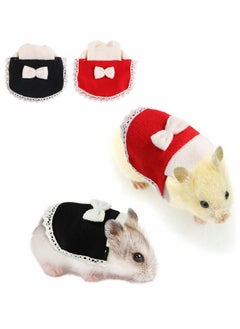 Hamster Clothes, Mini Animal Skirts with Bow Lace, Adjustable Cotton Universal Pet Fashion Clothes for Birthday Festive Dressing (2 Pcs)