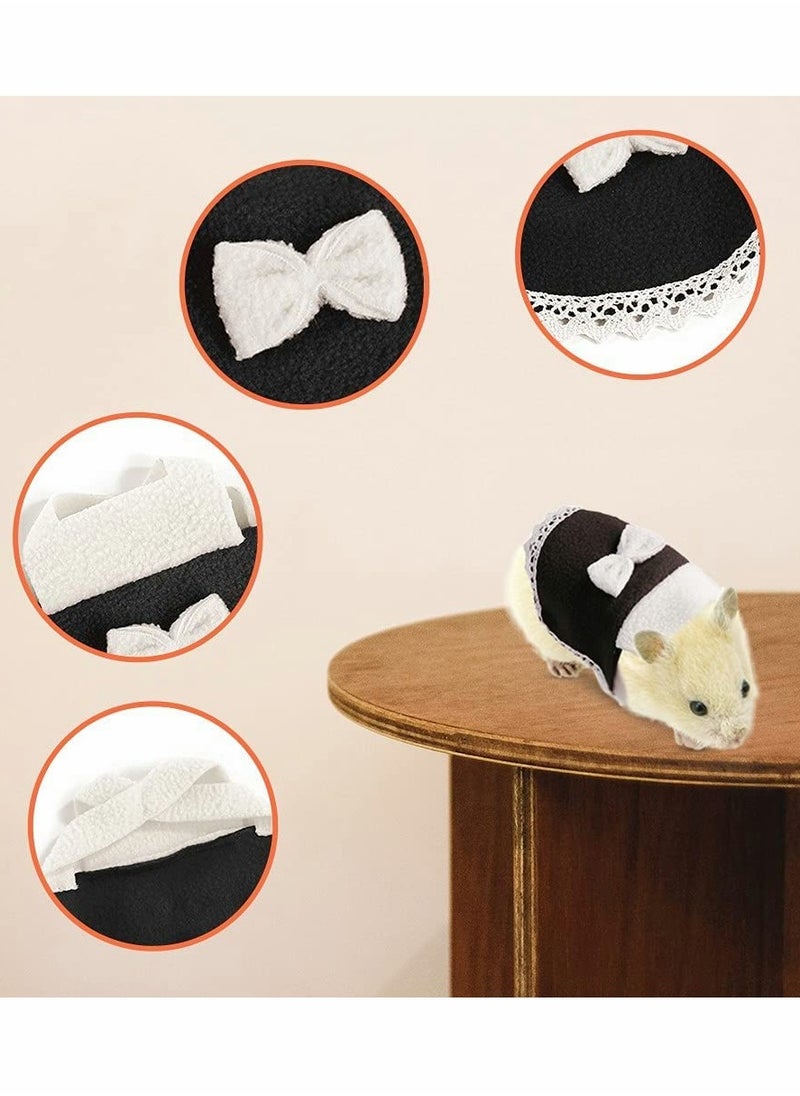 SYOSI - Hamster Clothes, Mini Animal Skirts with Bow Lace, Adjustable Cotton Universal Pet Fashion Clothes for Birthday Festive Dressing (2 Pcs) - Image 1