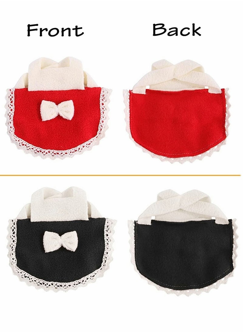 SYOSI - Hamster Clothes, Mini Animal Skirts with Bow Lace, Adjustable Cotton Universal Pet Fashion Clothes for Birthday Festive Dressing (2 Pcs) - Image 1