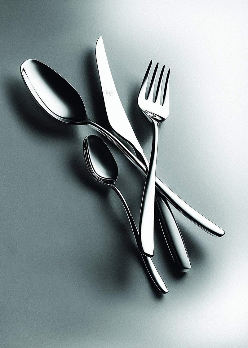 MEPRA 105222030M Moka Flatware Set 30 Piece Polished Silver Finish Dishwasher Safe Cutlery - Image 3