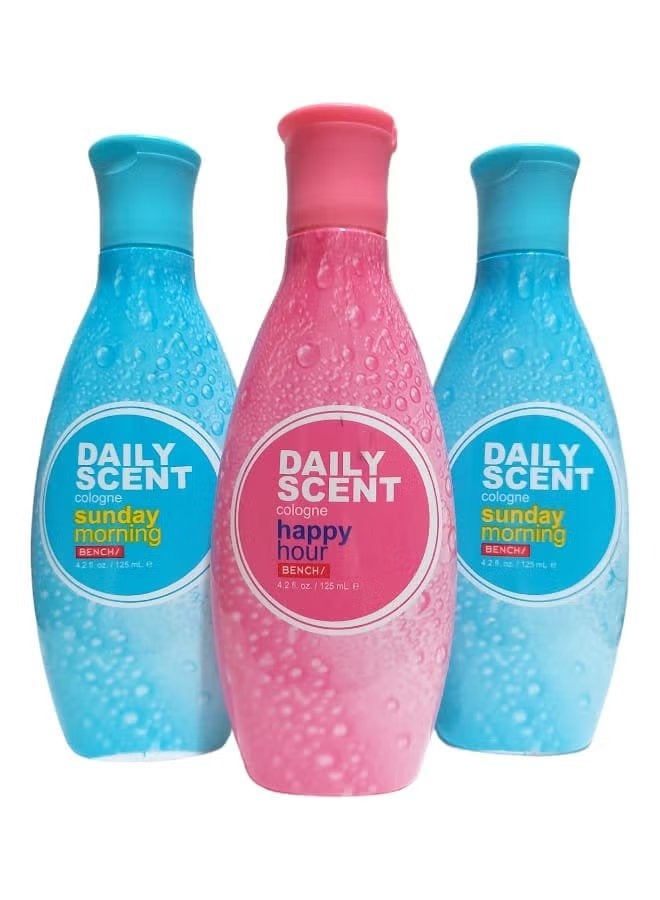 بينش مجموعة كولونيا برائحة يومية مكونة من 3 قطع