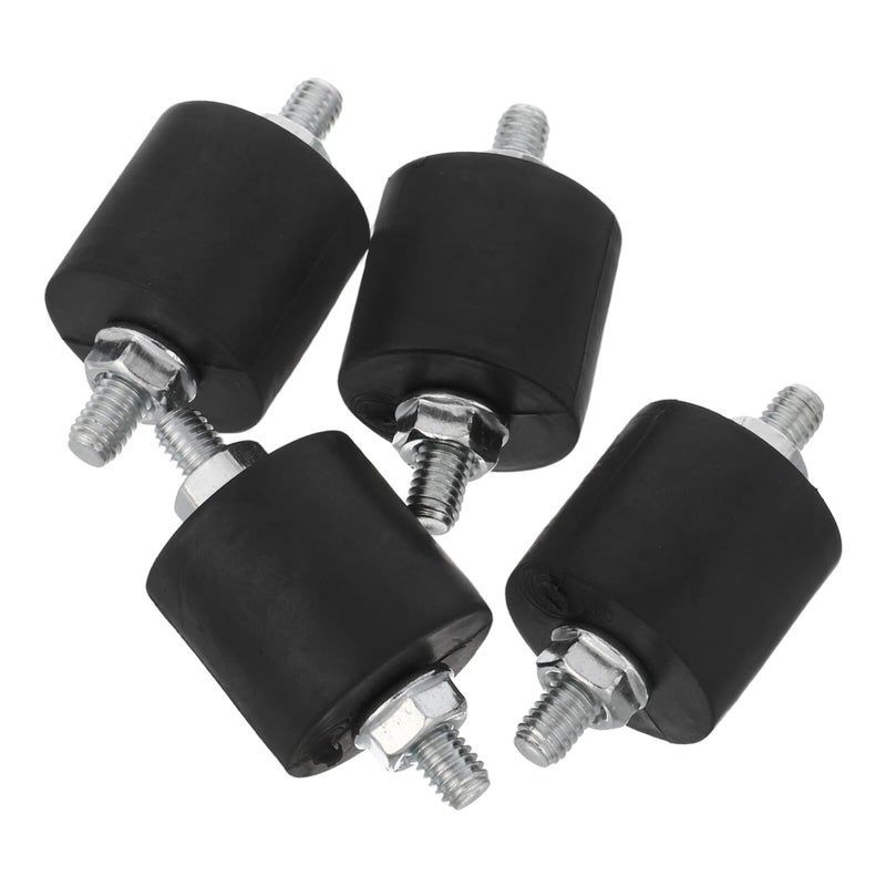 4 Pcs M8 Vibration Absorber Mounts with Nuts Industrial Shock Resistant Feet for Compressor Noise Reduction - Image 2