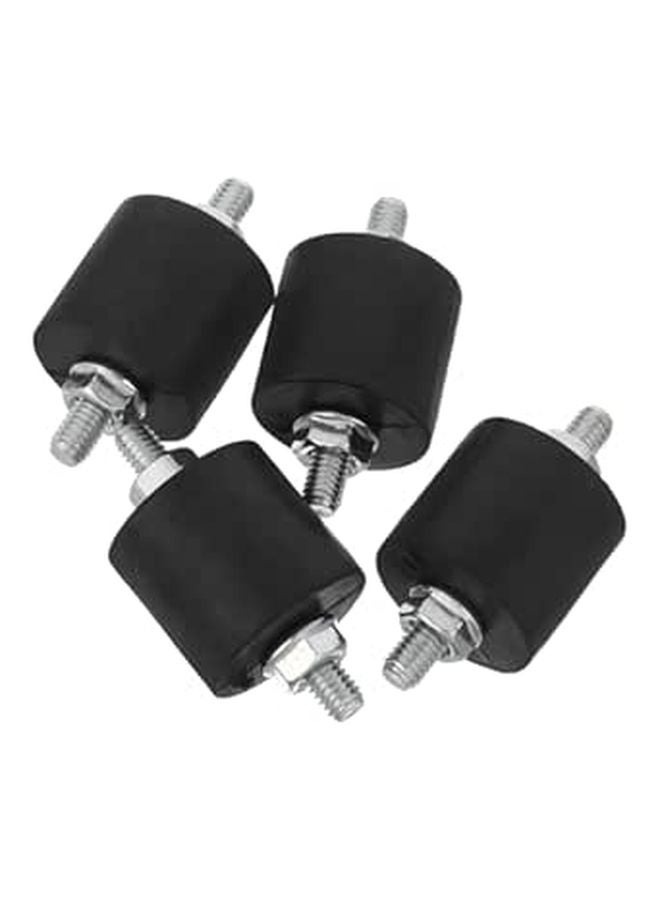 4 Pcs M8 Vibration Absorber Mounts with Nuts Industrial Shock Resistant Feet for Compressor Noise Reduction - Image 1