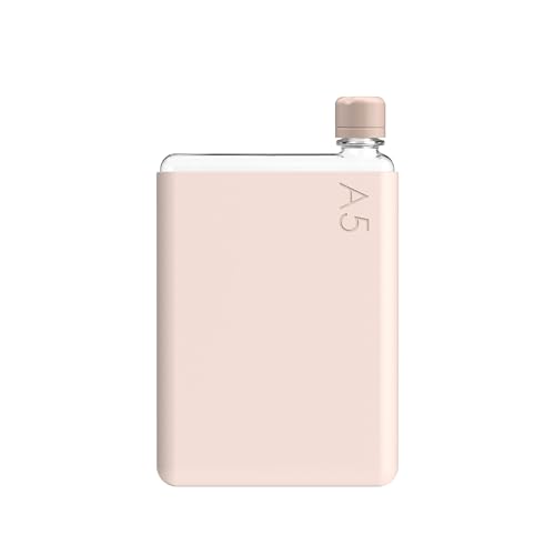 memobottle A5 (Pale Coral) Bundle - 25oz (750ml) - Bottle, silicone sleeve & lid |Slim Water Bottle for Bags, Beside Books & Laptops | BPA Free Tritan | Modern & Minimalist - Image 1
