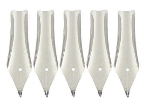Gullor 5PCS Fountain Pen Nibs Fit Jinhao 250/301/500/5099/8802/9009/5000, Silver, Bent Nib - Image 3