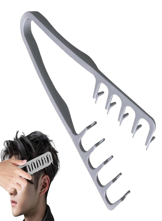 KNVBIN Texture Comb, Hair Comb For Men, Styling Comb Curly Hair Brush 10.5x22.5 cm ABS Volumizing Detangling Travel Blow-Dry Tool - Image 1