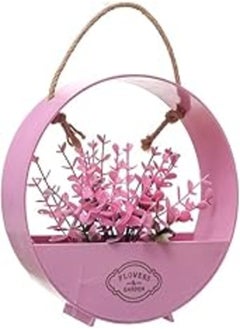 Generic Plastic Rose Inside Circle Frame Decorative Round, Rose Le-Marche_430 