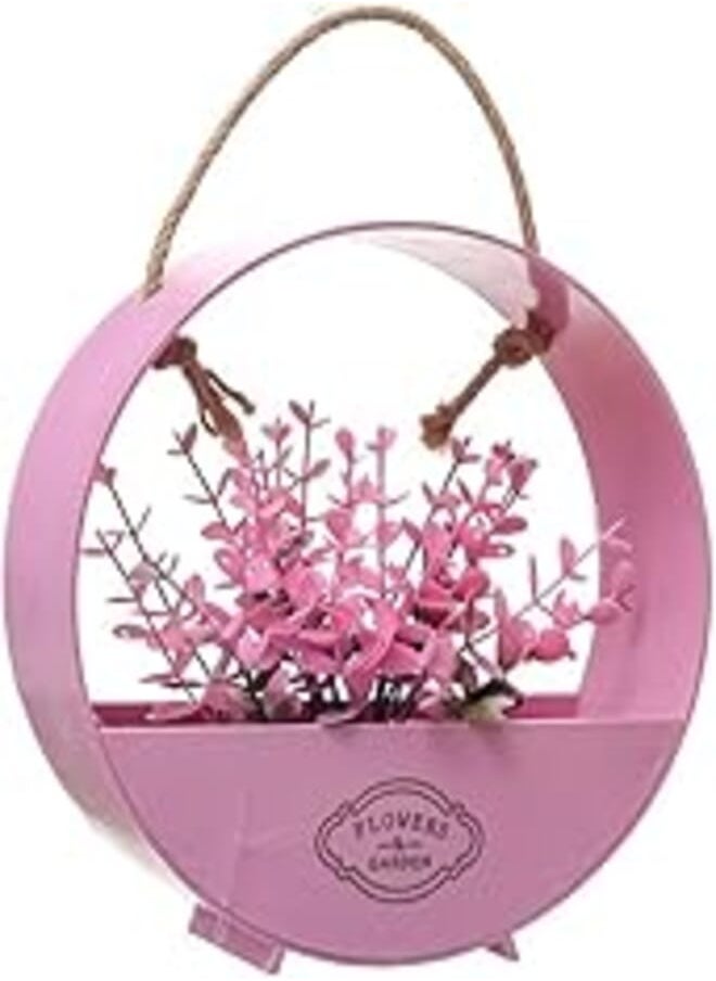 Generic Plastic Rose Inside Circle Frame Decorative Round, Rose Le-Marche_430 