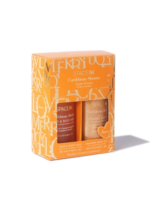 Space NK Caribbean Shores Glow Rituals Duo Set 200ML 2*100ml - Image 1
