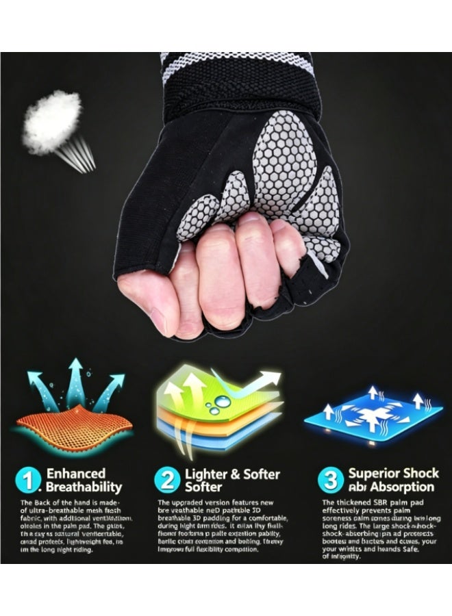 virenia Premium Workout Gloves for Men & Women – Size L – Non-Slip Palm Grip, Adjustable Wrist Wrap – Breathable, Lightweight Lifting Gloves – Ideal for Home Gym & Fitness Training - Image 5