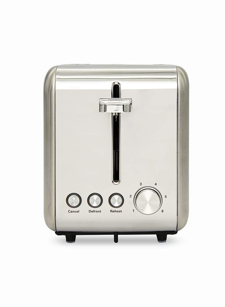 evvoli Air Fryer 8L Digital control with 8 Preset Programs and Toaster 2 Slices, Stainless Steel Bundle 8 L 950 W EVKA-AF8008D + EVKA-TO7HS ) Black/White - Image 5