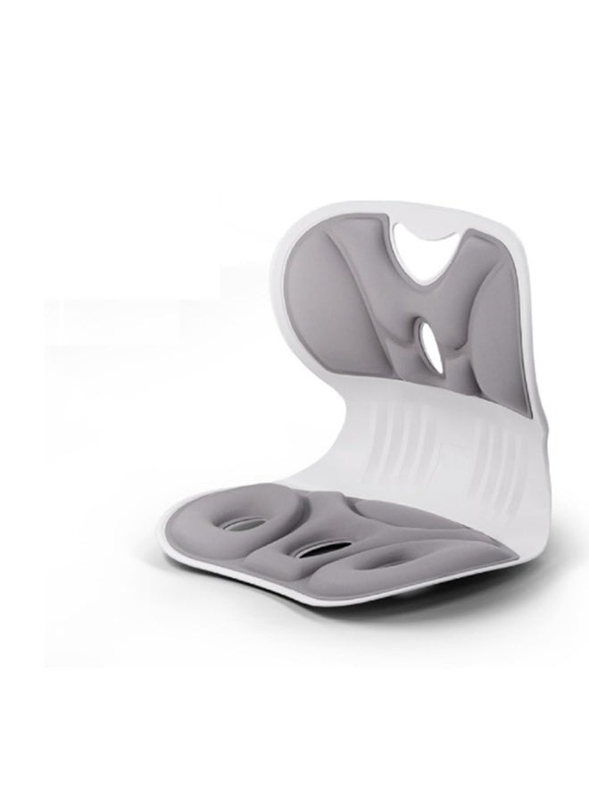 كيلا وسادة بتلة لتصحيح وضعية الجلوس، وحماية الخصر، والجلوس في المكتب دون تعب، وتصحيح وضعية الطلاب، وحماية العمود الفقري، وحماية الورك، وسادة كرسي رمادية - Image 1