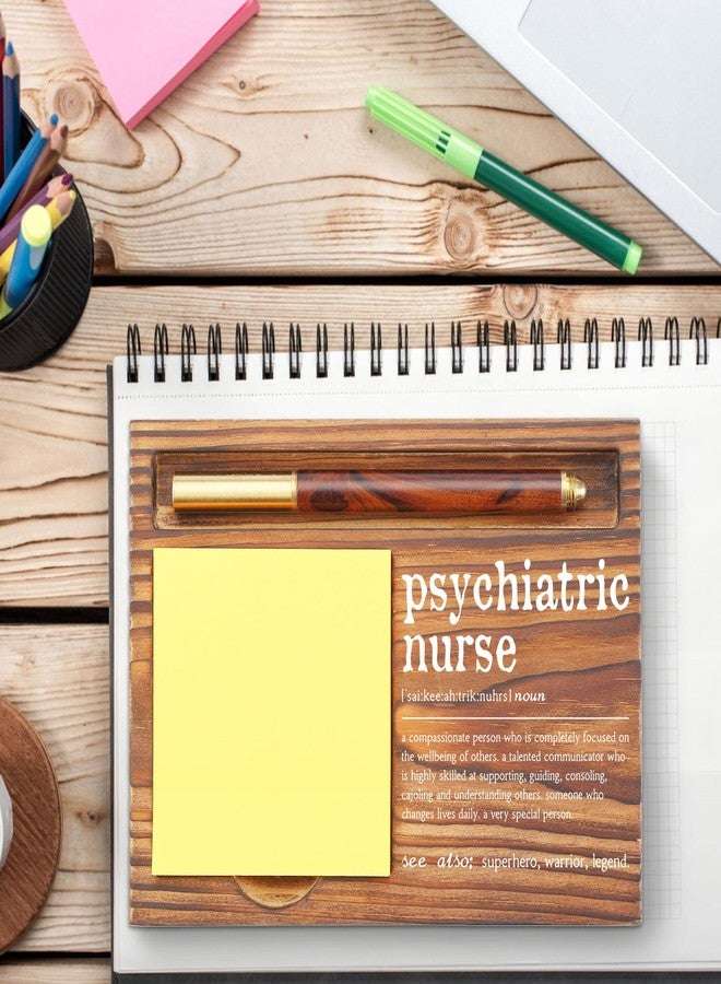 YODOCAMP Psychiatric Nurse Appreciation Gifts Sticky Note Holder, Thank You Gift Future Psych NP Assistant Students Grad Week Gifts Self-Stick Note Pad Holders for Psych Nurse Pharmacy Clinic TZP73 - Image 2