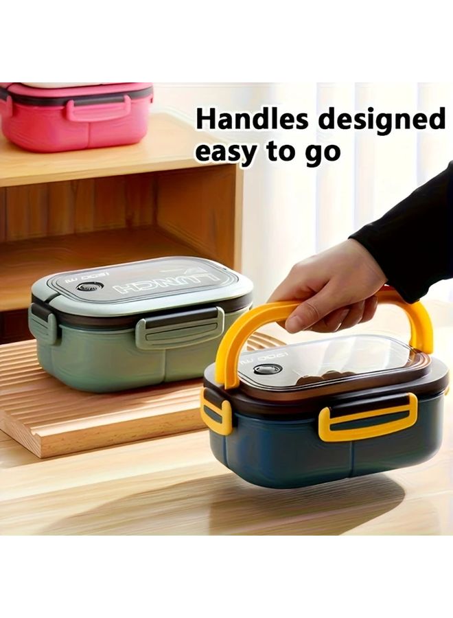 Sky Microwaveable Bento Box Leak Proof Lunch Container With Handle And Utensil Set - Image 2