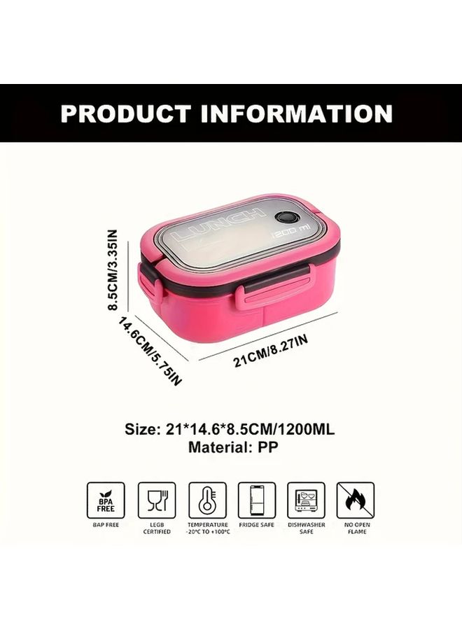Sky Microwaveable Bento Box Leak Proof Lunch Container With Handle And Utensil Set - Image 3