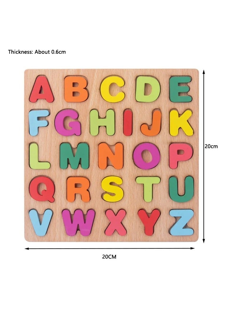 Wooden alphabet puzzle for kids - Image 1