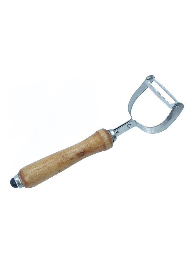 Hand Peeler light brown and silver - Image 1