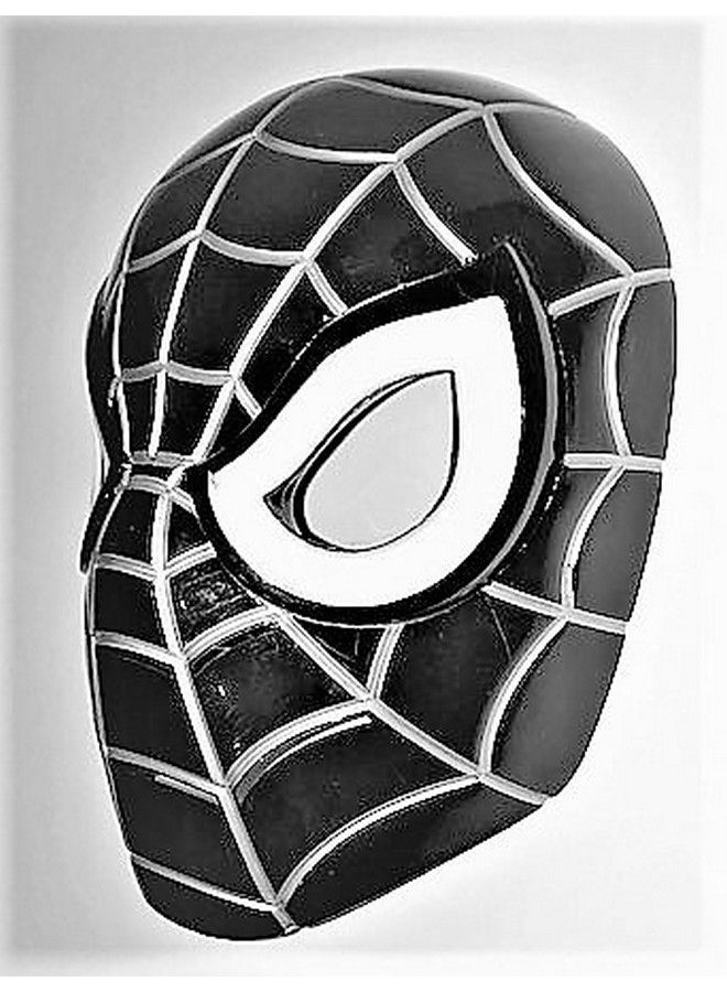 Premium Black Spiderman Mask/Venom Mask With Led Eyes That Light Up! (Batteries Included) - Image 5
