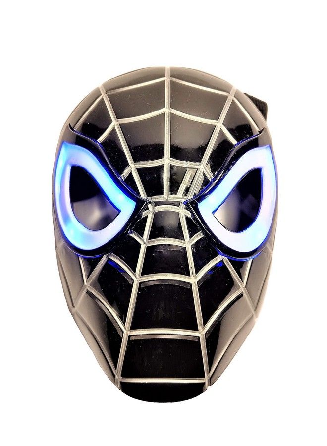 Premium Black Spiderman Mask/Venom Mask With Led Eyes That Light Up! (Batteries Included) - Image 2