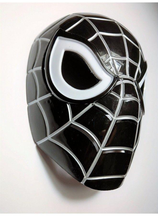 Premium Black Spiderman Mask/Venom Mask With Led Eyes That Light Up! (Batteries Included) - Image 4