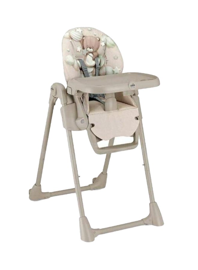 Cam - Pappananna Icon High Chair - Brown - Feeding Chair For Baby, Ultra Modern High Chair, From 6 Months To 15 Kg, Soft Padding, 5-Point Safety Harness, Rear Castors, Super Compact.Made In Italy