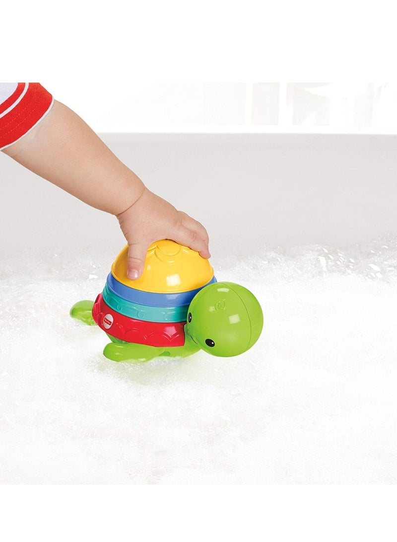 Fisher-Price Stack And Strain Bath Turtle Toy 11x8x4.62inch - Image 4