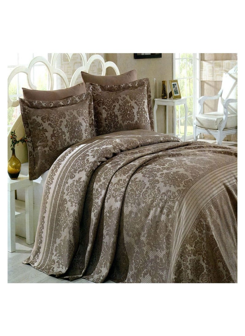 Family Bed quilt Set Jacquard 3 pieces size 240 x 240 cm model 405 from Family Bed  - Image 1