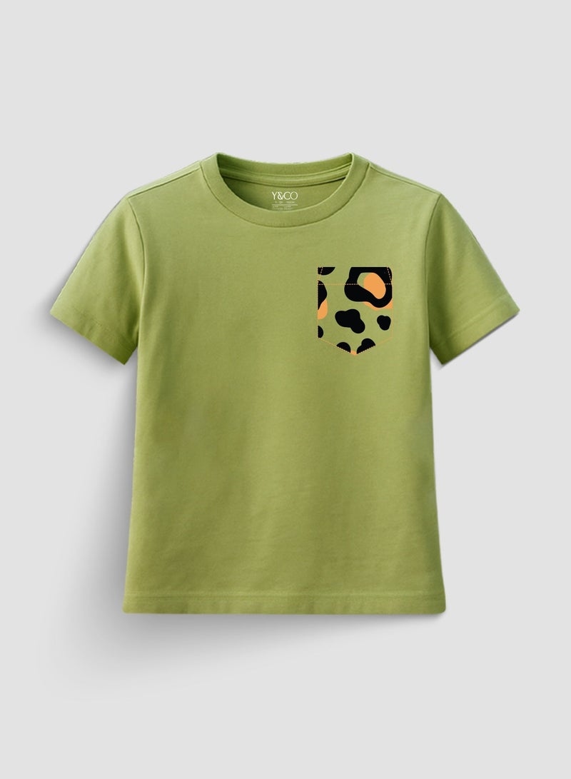 Y&CO Cheetah Pocket TShirt - Image 1