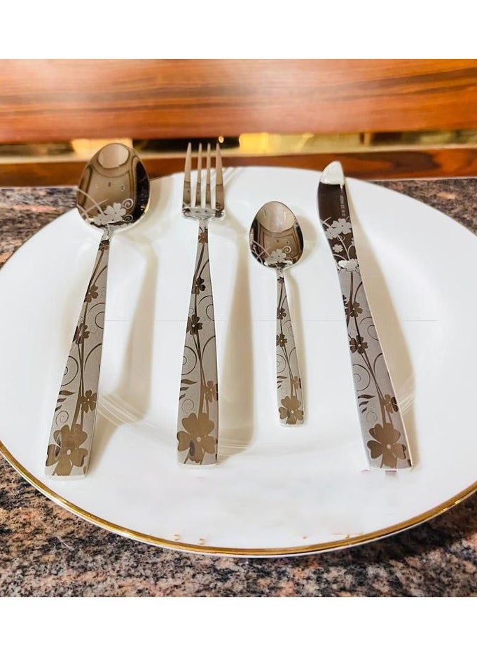 Arshia Archiia Stainless Steel Cutlery Set, 86 Pieces - Silver  - Image 1