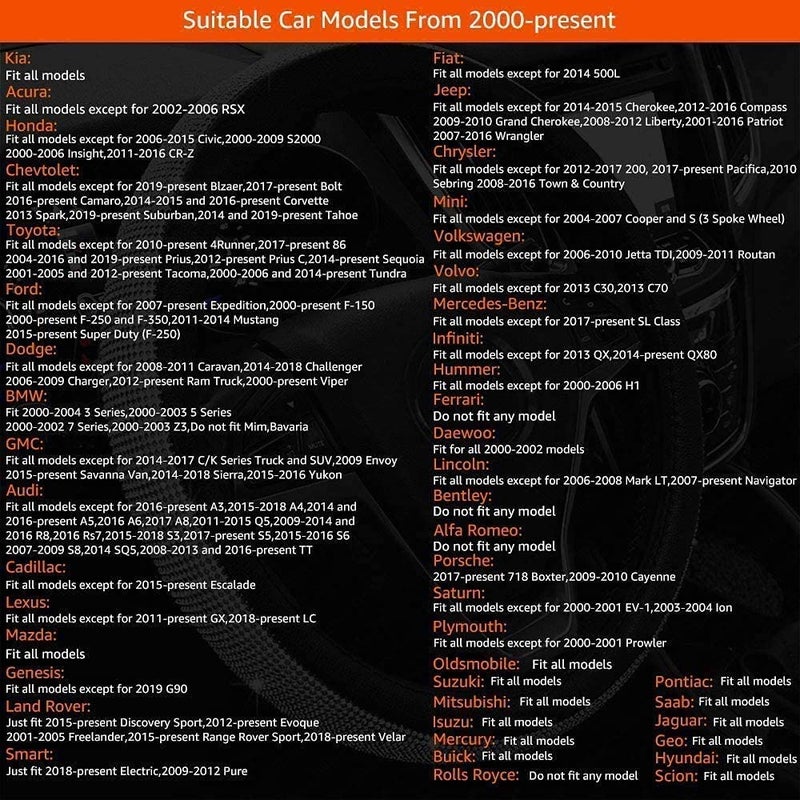 Valleycomfy Steering Wheel Cover for Women Men Bling Bling Crystal Diamond Sparkling Car SUV Wheel Protector Universal Fit 15 Inch Black with Black Diamond Standard Size14 1215 14 - Image 5