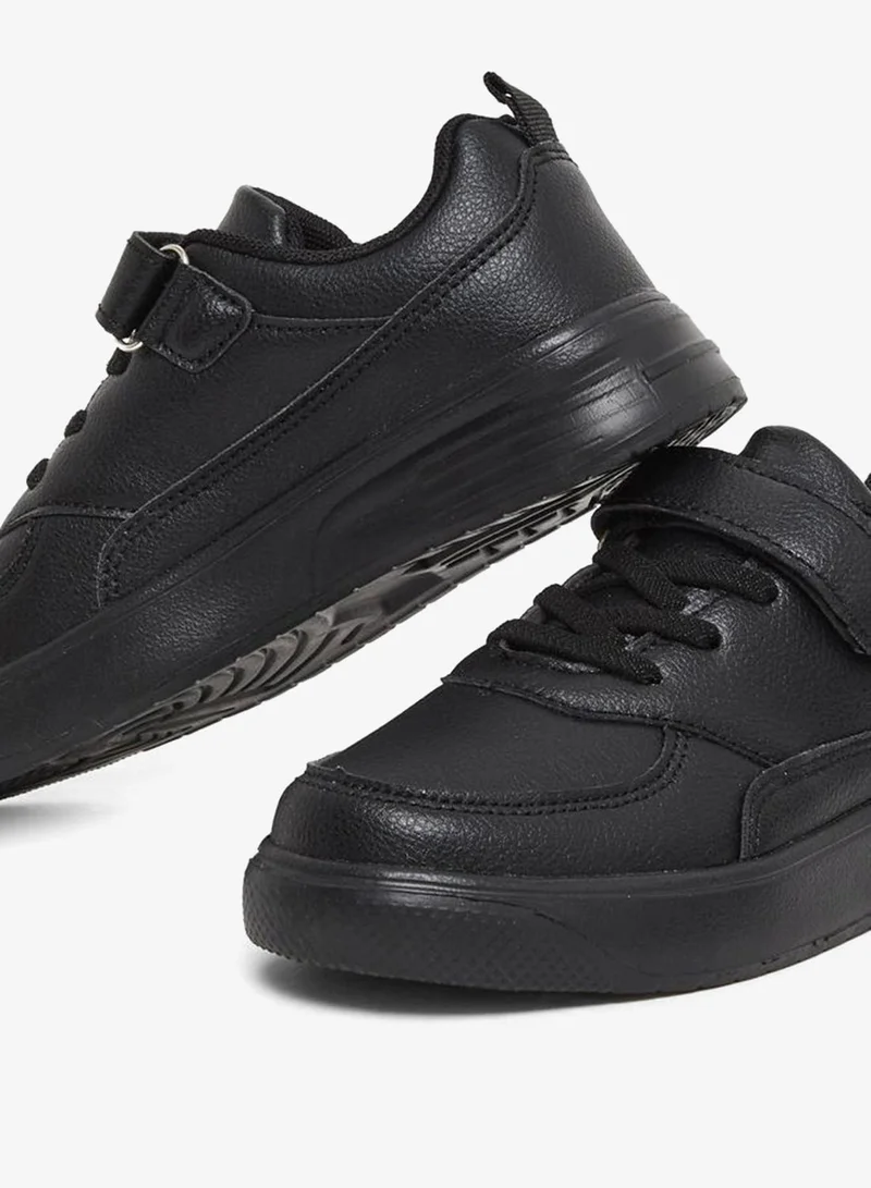 Styli Active Plain Sneakers with Hook and Loop