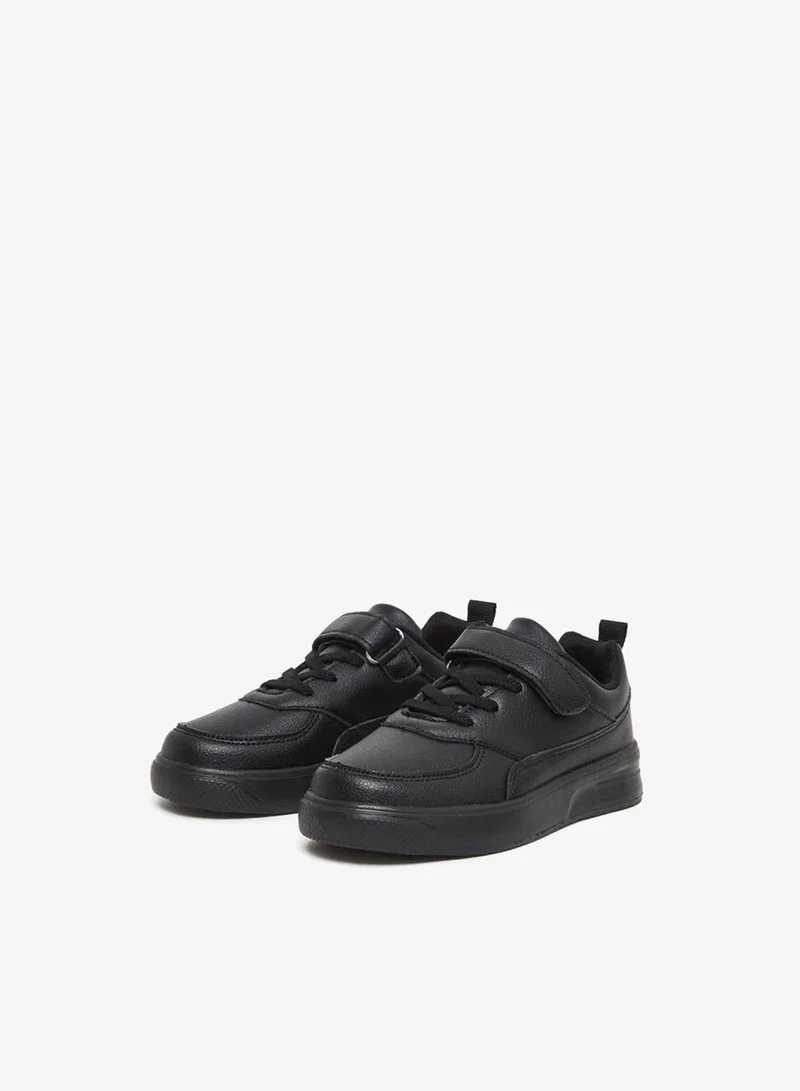 Styli Active Plain Sneakers with Hook and Loop