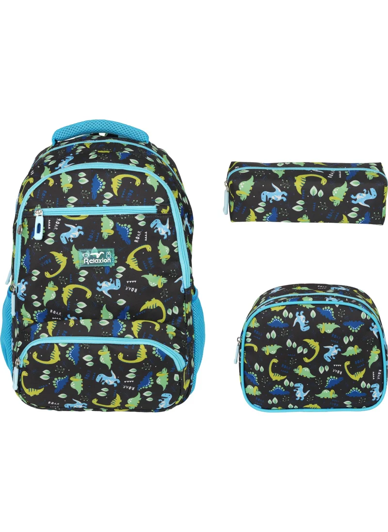 ريلاكسن Dinosaur Patterned Triple School Set 8650-7