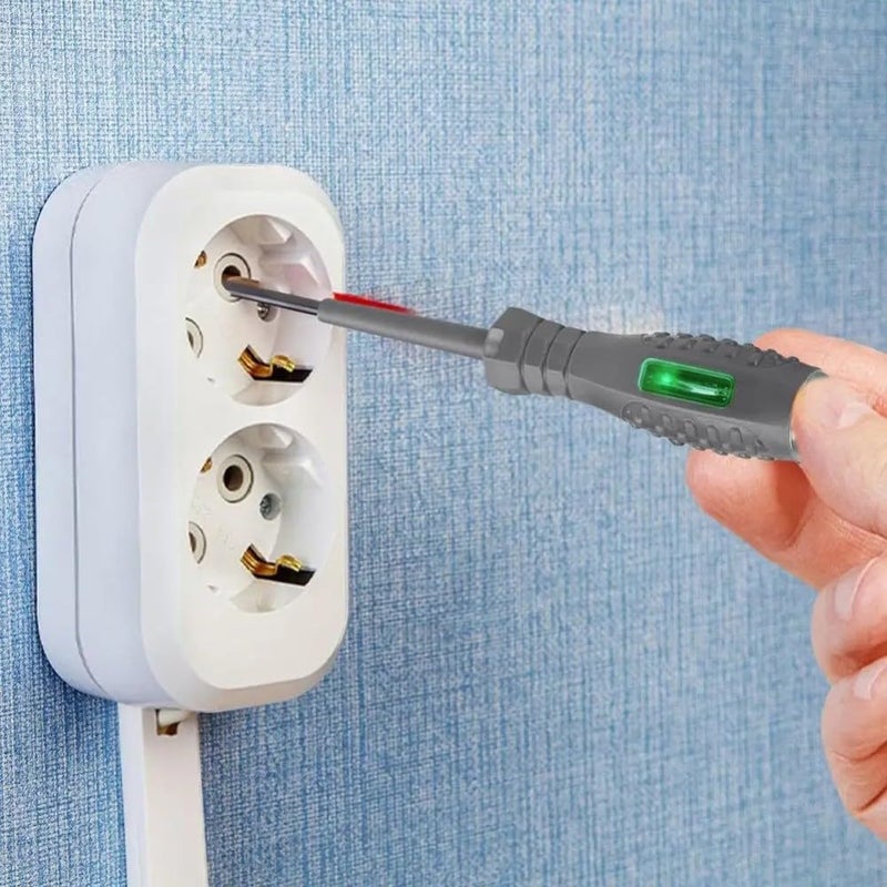 قطعتان من مفك اختبار الجهد برأس مغناطيسي لإصلاح الكهرباء المنزلية والسيارات - Image 4