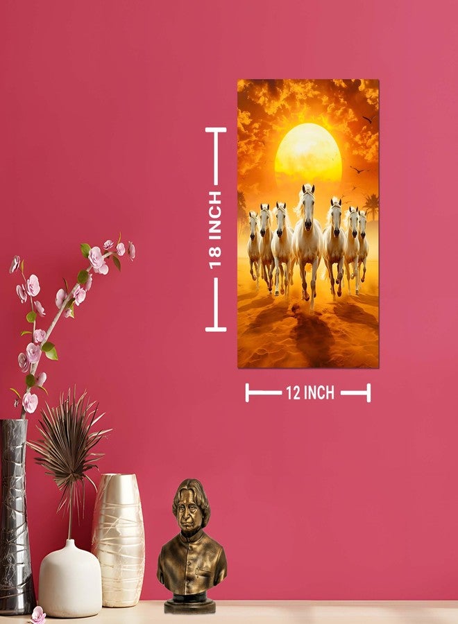 Roostaflag 7 Horses Energy Poster for Home Decor | 7 Running Horses Painting Vastu Posters | 7 Horses Wall Poster | 7 Horse Poster Big Size | 7 Horses Wall Decor Posters for Office, Living Room - Image 5