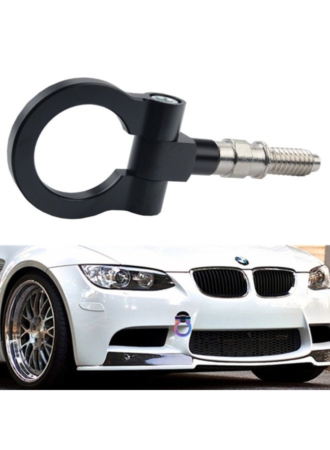 طقم خطاف سحب سباق المسار JDM من الألومنيوم لسيارات BMW الفئات 1 3 5 و X5 X6 و MINI Cooper، أسود - Image 3