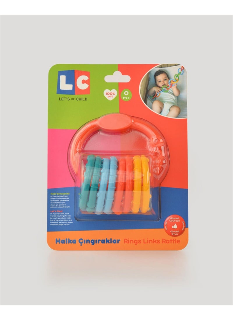 Let's Be Child LC Orange Ring Rattles  - Image 2