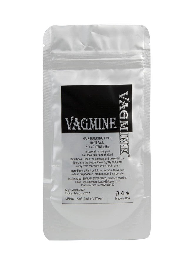 VAGMINE ألياف فاجماين لتكثيف الشعر (شعر كثيف فوريًا) - عبوة إعادة تعبئة - بني داكن - 28 غرام - Image 3