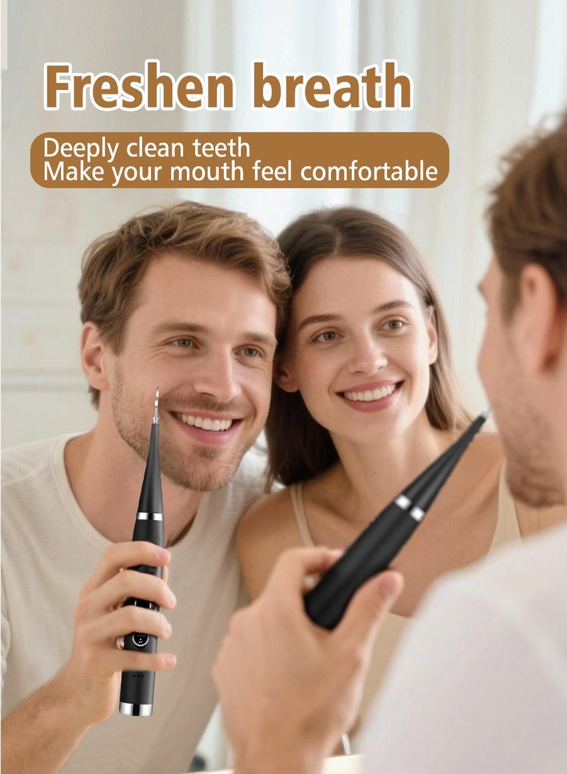 منظف الأسنان الثنائي: غسول الفم المحمول وفرشاة الأسنان الكهربائية إزالة فعالة للجير والبقع – تنظيف عميق، إزالة البلاك، وتبييض الأسنان أداة العناية المنزلية بالفم | منتج احترافي – آمن وسهل الاستخدام للعائلة والسفر. - Image 2