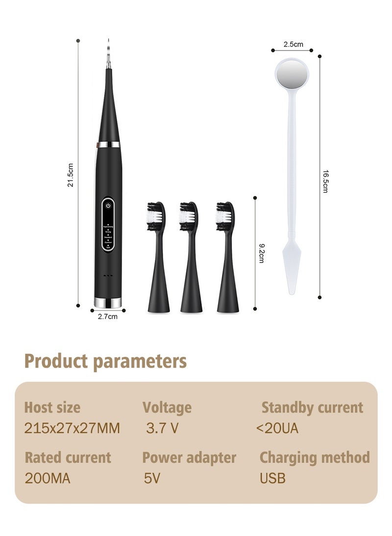 منظف الأسنان الثنائي: غسول الفم المحمول وفرشاة الأسنان الكهربائية إزالة فعالة للجير والبقع – تنظيف عميق، إزالة البلاك، وتبييض الأسنان أداة العناية المنزلية بالفم | منتج احترافي – آمن وسهل الاستخدام للعائلة والسفر. - Image 3