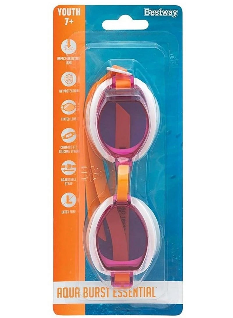 Bestway Aqua Burst Essential Swimming Goggles For Youth 7+ Assorted Colors - Image 3