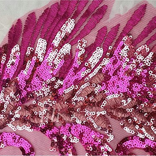 FEEPOP 1Pcs/Exquisite Sequined Peacock Embroidery Cloth Affixed No Glue DIY Clothing (Color B) - Image 3