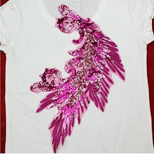 FEEPOP 1Pcs/Exquisite Sequined Peacock Embroidery Cloth Affixed No Glue DIY Clothing (Color B) - Image 5