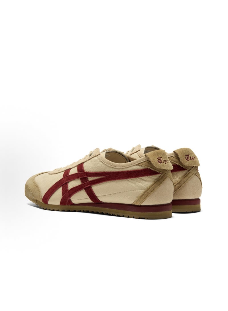 Onitsuka Tiger Mexico 66 Sd Low Top Shoes Beige/Burgundy For Women/Men/Students - Image 5