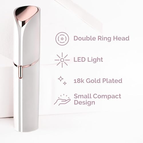 innobeaut Facial Hair Removal for Women, Painless Face Trimmer for Upper Lips, Peach Fuzz and Chin with USB Rechargeable - Image 2