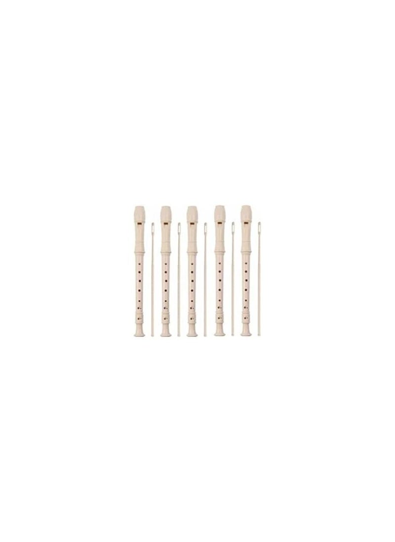 Megarya Soprano Recorder Student Combo Pack Of 5 With Pouch And Cleaning Rod  - Image 1