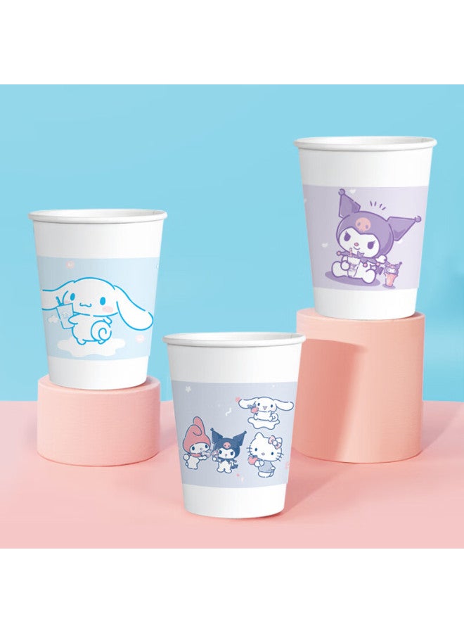 Yekee Disposable Paper Cups Sanrio Collaboration Thickened Business And Home Family Pack 250ml 400 Count Jd-8958 - Image 5